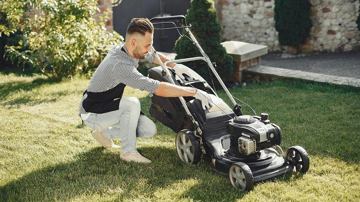 Rasenmäher fangkorb